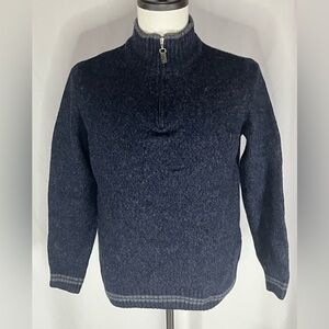 Daniele Blasi Men’s Wool 1/4 Zip Sweater Made In Italy